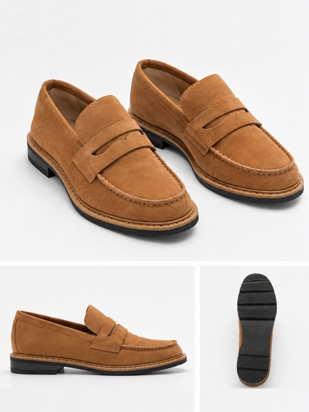 Suede Penny Loafers